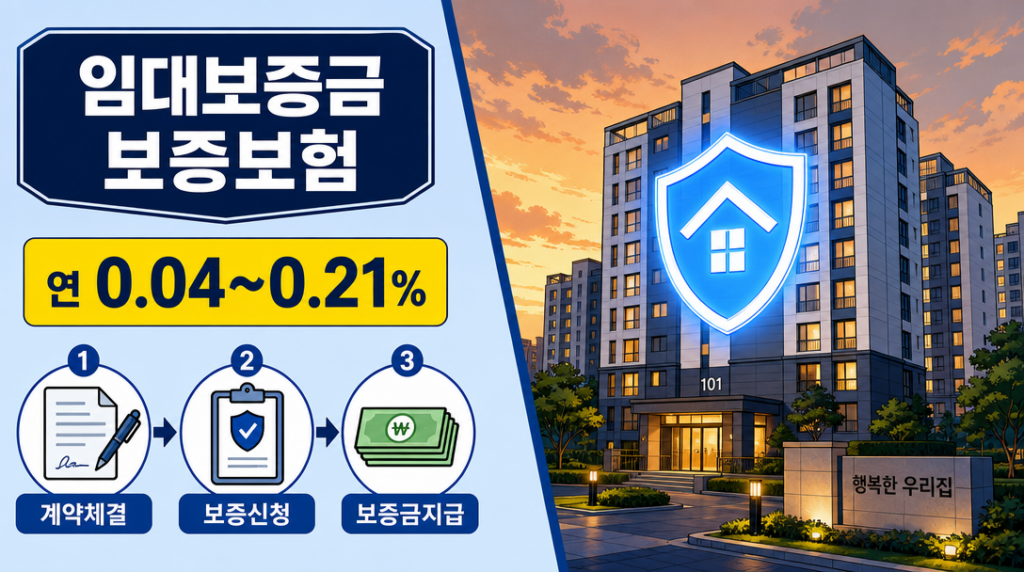 임대보증금 보증보험 가입 방법과 3개 보증기관 비교 인포그래픽