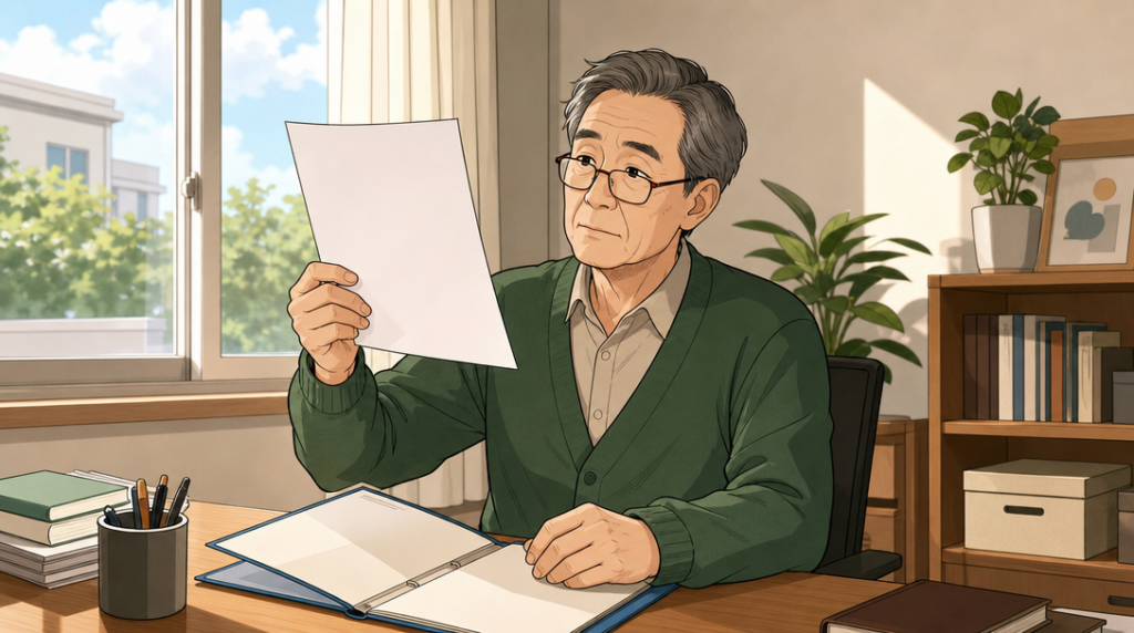 취득세 감면 조건 — 서류 확인 장면 그림