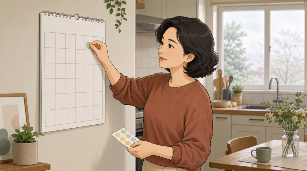 청약통장 1순위 — 일정 표시 장면 그림