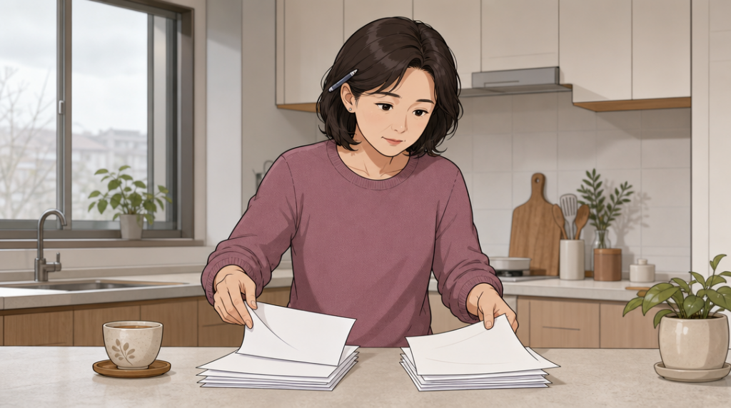 임차인 보호 장치 — 서류 확인 장면 그림