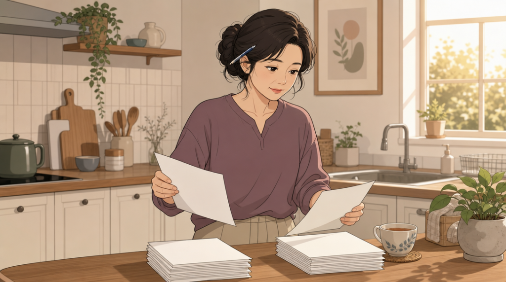 최우선변제금 — 서류 확인 장면 그림