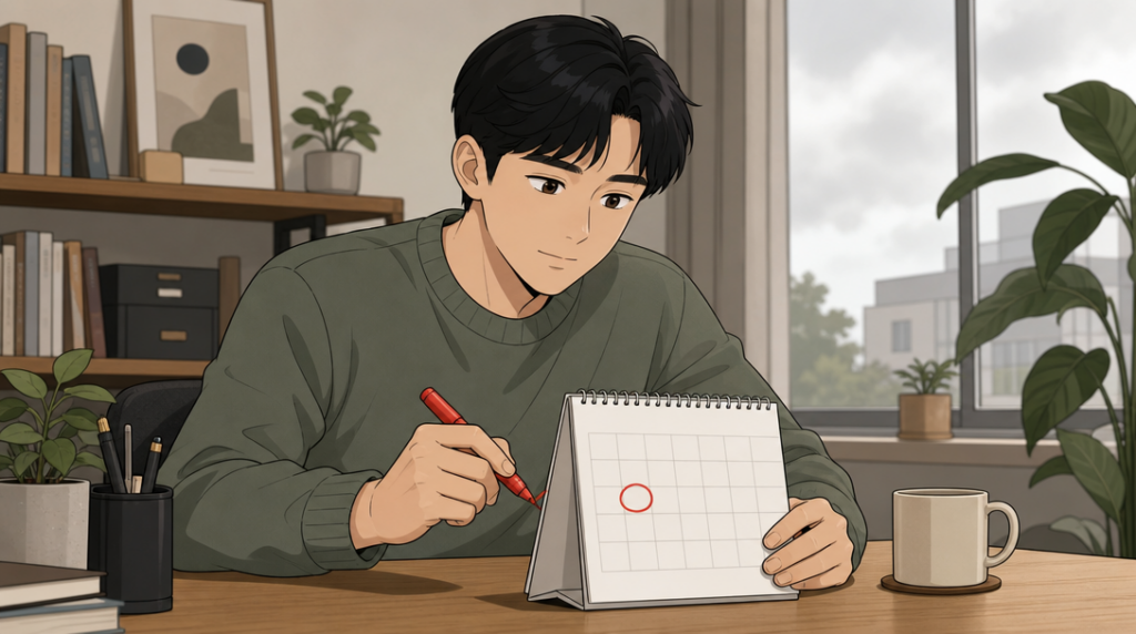 전세자금대출 종류 — 일정 표시 장면 그림