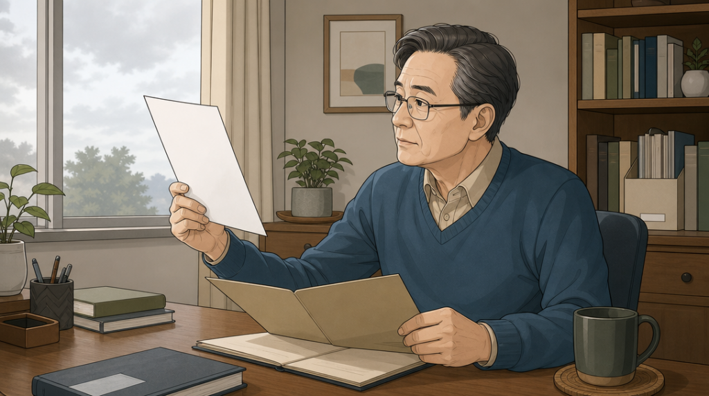 배당요구 방법 — 서류 확인 장면 그림