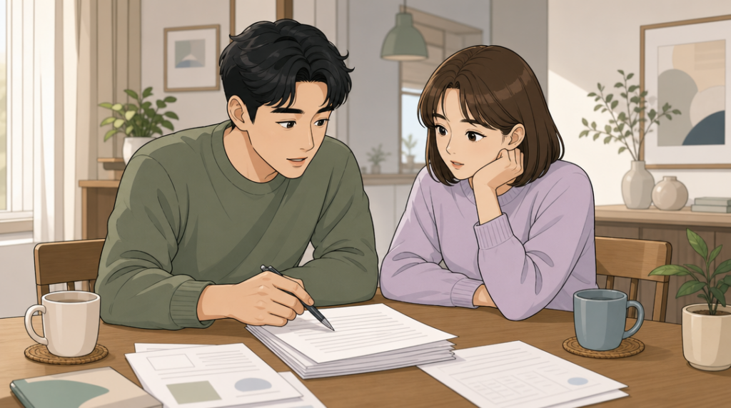 임대소득 신고 안 하면 가산세 얼마나 나올까? 과세 기준부터 절차까지 — 서류 확인 장면 그림