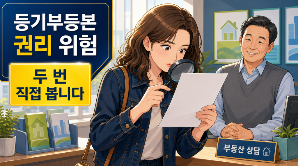 등기부등본 권리 위험은 계약 직전과 잔금 당일 두 번 직접 확인해야 합니다